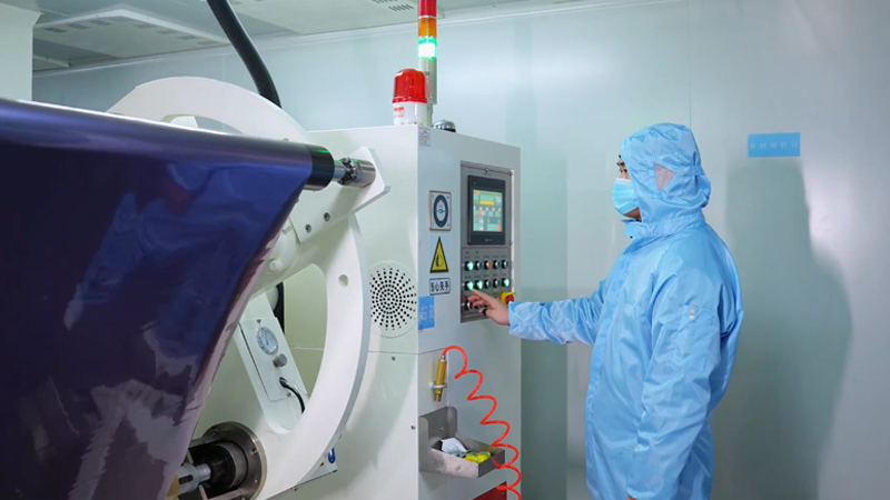 Cleanroom slitting and coating process